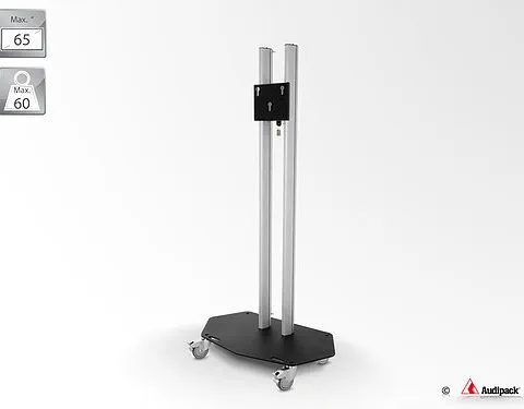DESIGNSTÄNDER MIT ROLLENSET BIS 65 ZOLL – AUDIPACK 700